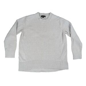 Banana Republic Women's M Light Gray Heather‎ Crewneck Sweater ELLI Long Sleeve